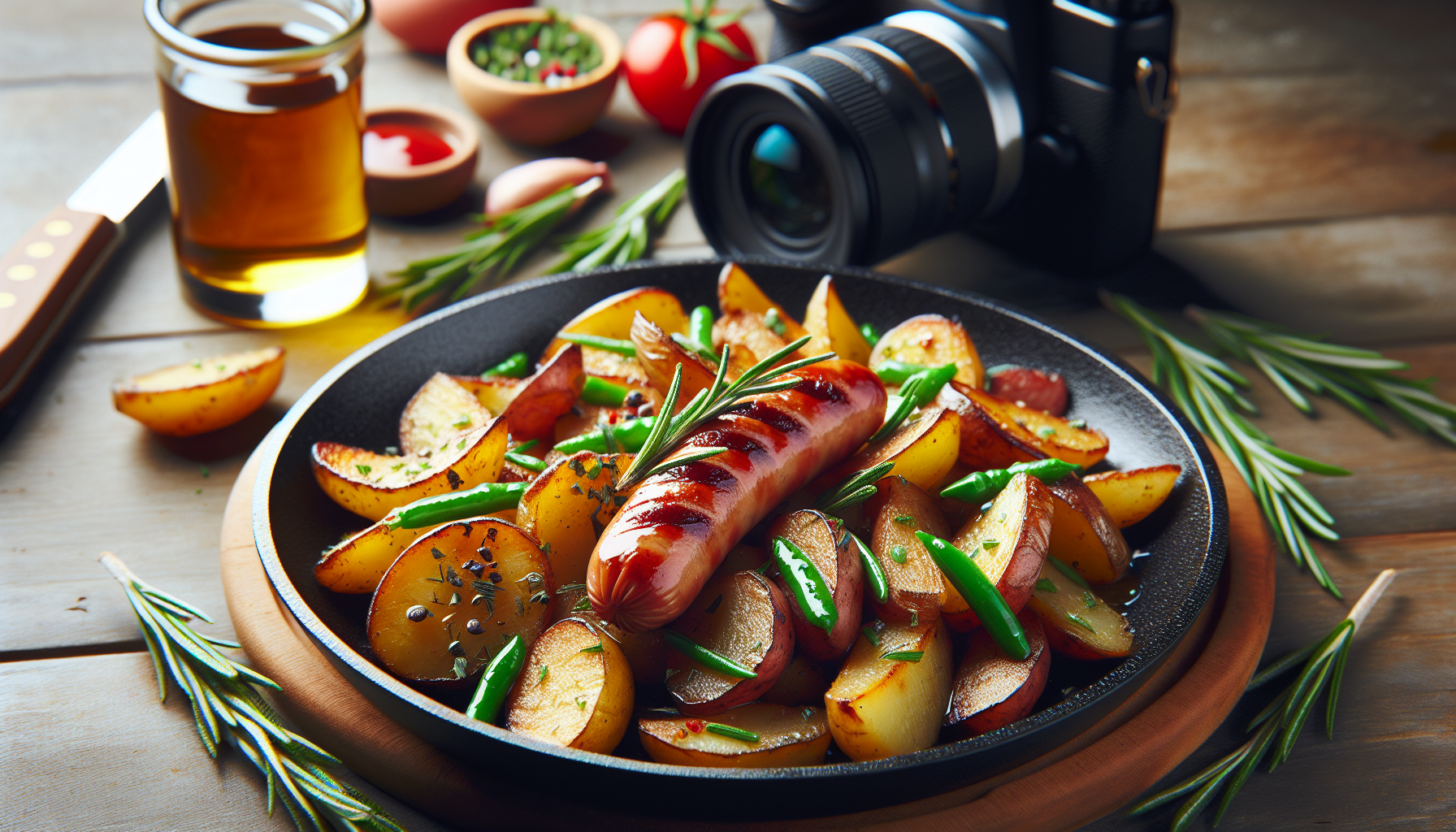 patate e salsiccia in padella